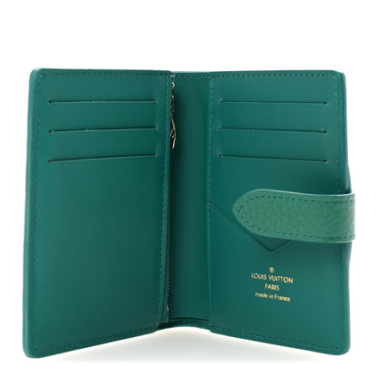 Louis Vuitton Taurillon Capucines Vertical Compact Wallet Green 5 of 7