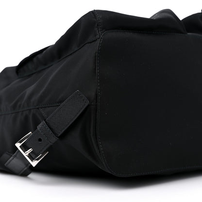 Prada Tessuto Nylon Saffiano Medium Backpack Black 7 of 9