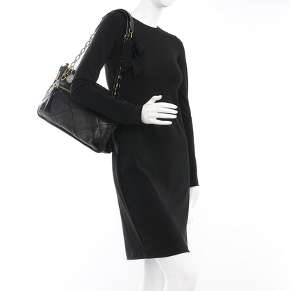 Lanvin Lambskin Quilted Medium Amalia Shoulder Bag Black 2 of 6