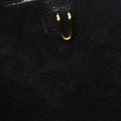 Celine Soft Grained Calfskin Sangle Bucket Bag Black 10 of 10