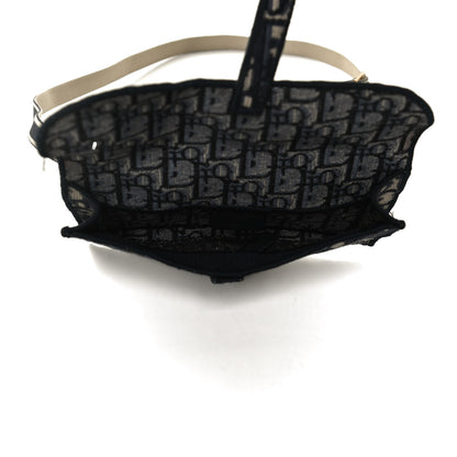 Christian Dior Oblique Slim Saddle Pouch Blue 5 of 13
