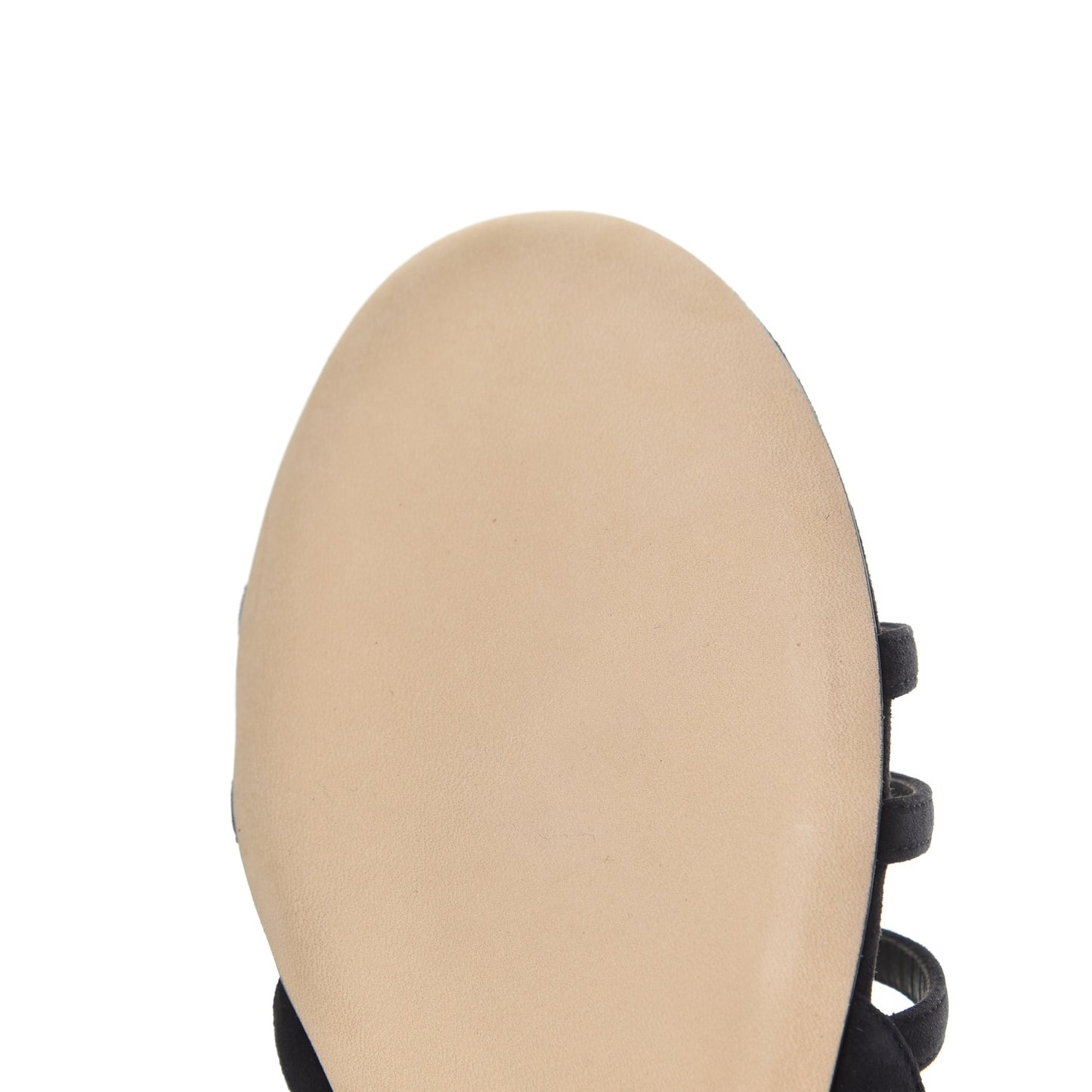 Suede Pearl Sandals 39 Black