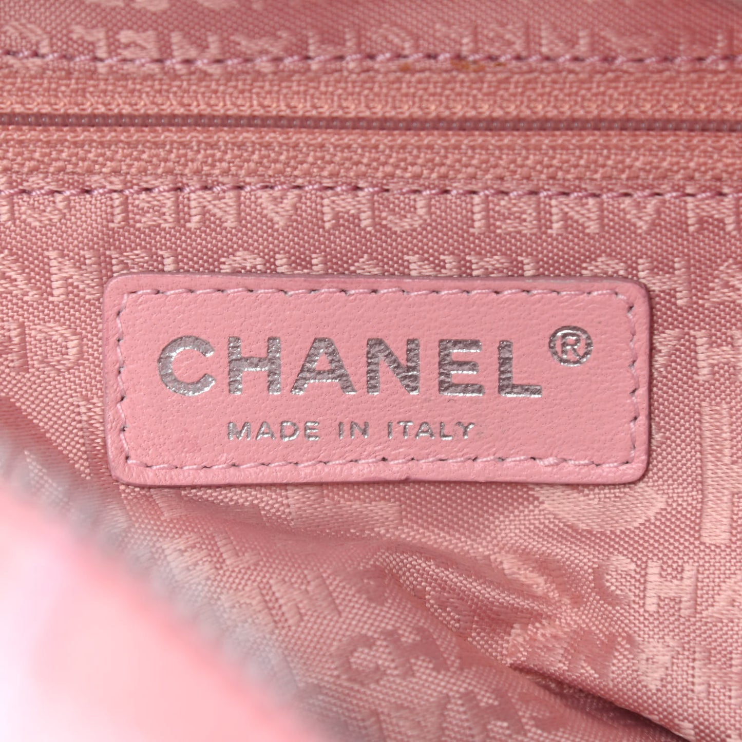 Caviar Square Stitched Bowler Pink