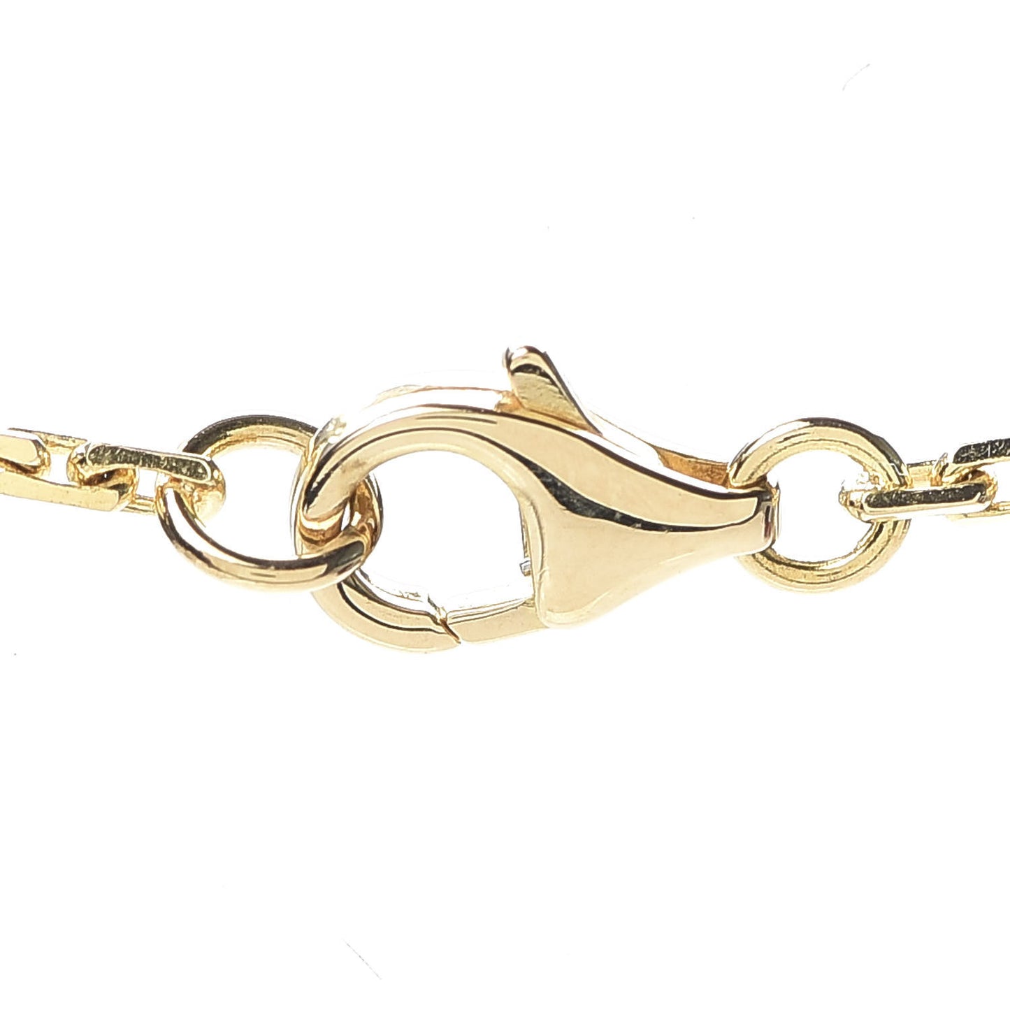18K Yellow Gold Diamond Interlocking LOVE Necklace