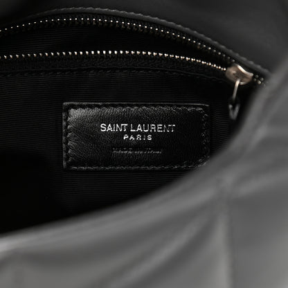 Saint Laurent Lambskin Quilted Toy Loulou Puffer Monogram Chain Satchel Storm 6 of 12