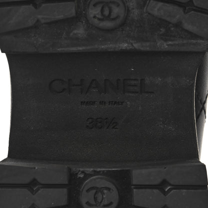 Chanel Calfskin Quilted CC Mocassin Loafers 38.5 Black 8 of 10