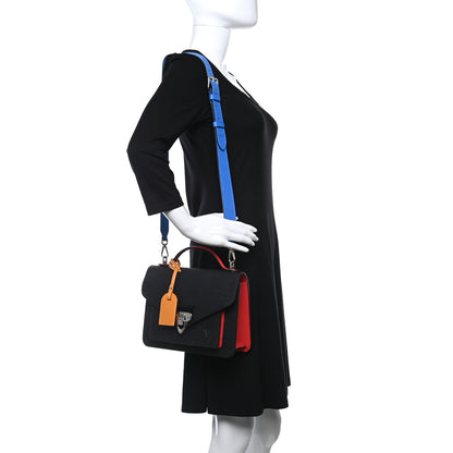 Louis Vuitton Epi Neo Monceau Black Coquelicot Blue Roi Safran 2 of 7