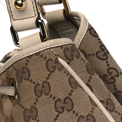 Gucci Monogram Peggy Braided Tote Off White 17 of 22