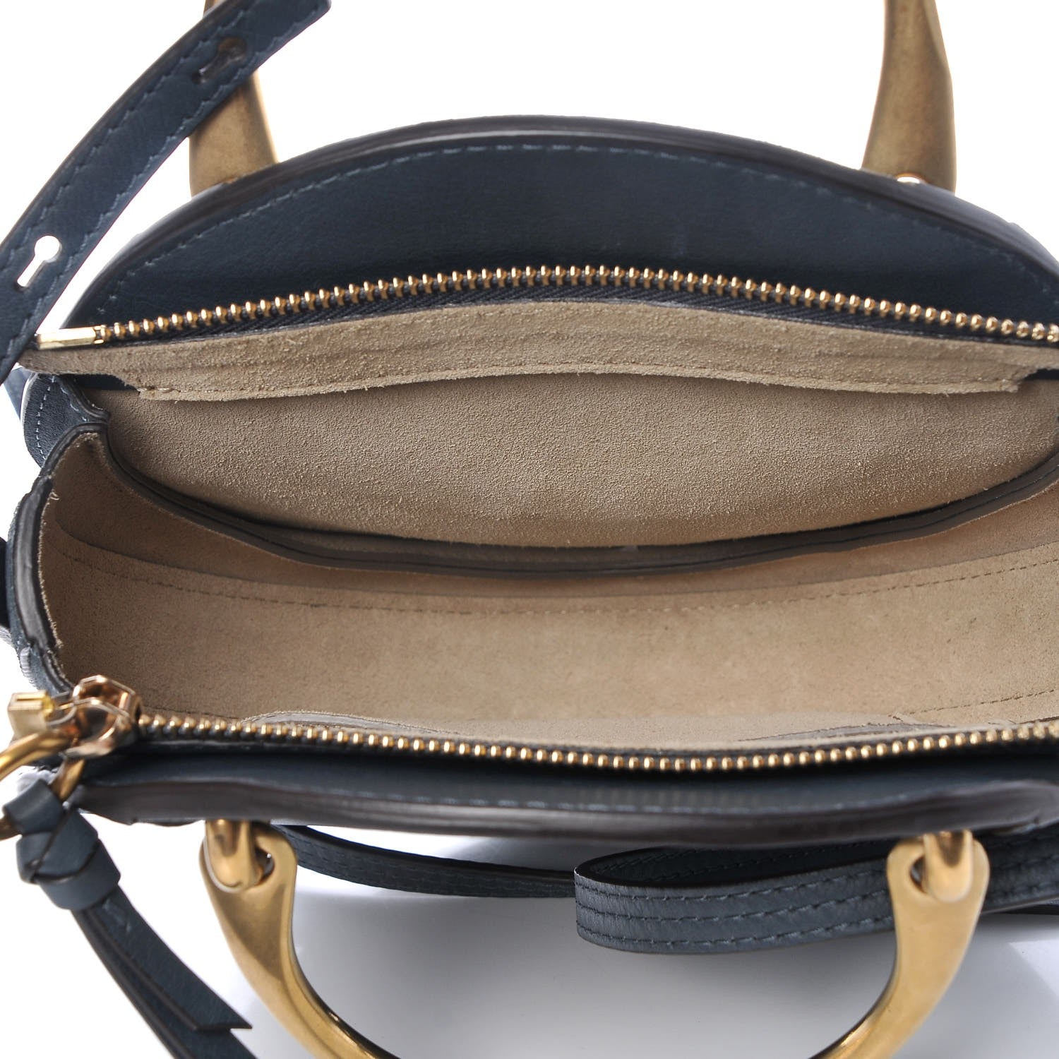 Chloe Goatskin Suede Small Pixie Bag Silver Blue 5 of 8