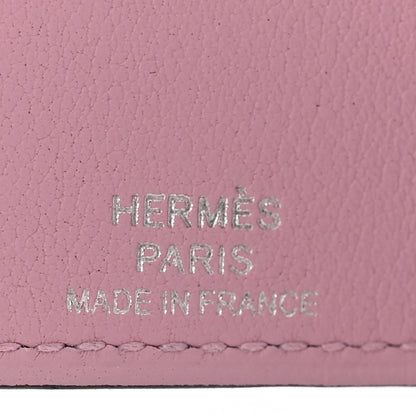 Hermes Togo Swift Verso Ulysse Nano Bag Charm Bleu France Mauve Sylvestre 4 of 5