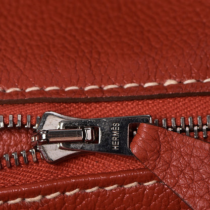 Hermes Taurillon Clemence Birkin 35 Sanguine 10 of 32