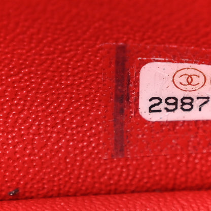 Chanel Lambskin Quilted Mini Rectangular Flap Red 7 of 11