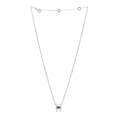 Bulgari 18K White Gold Diamond B.Zero1 Pendant Necklace 3 of 6