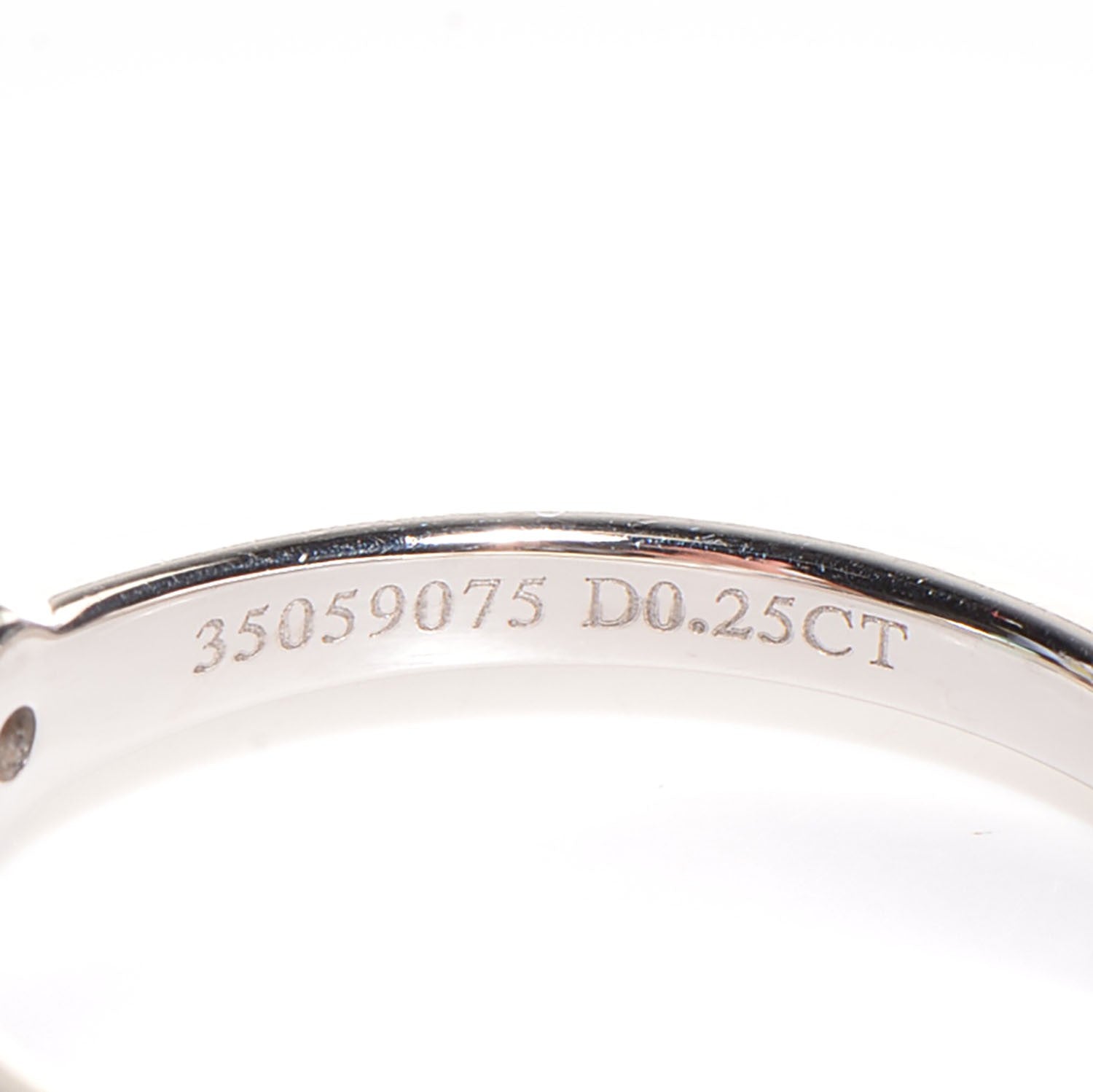 Tiffany Platinum .25 Carat Diamond Engagement Ring 6.25 5 of 6