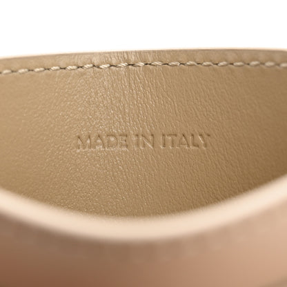 Celine Shiny Calfskin Triomphe Card Holder Taupe 7 of 10