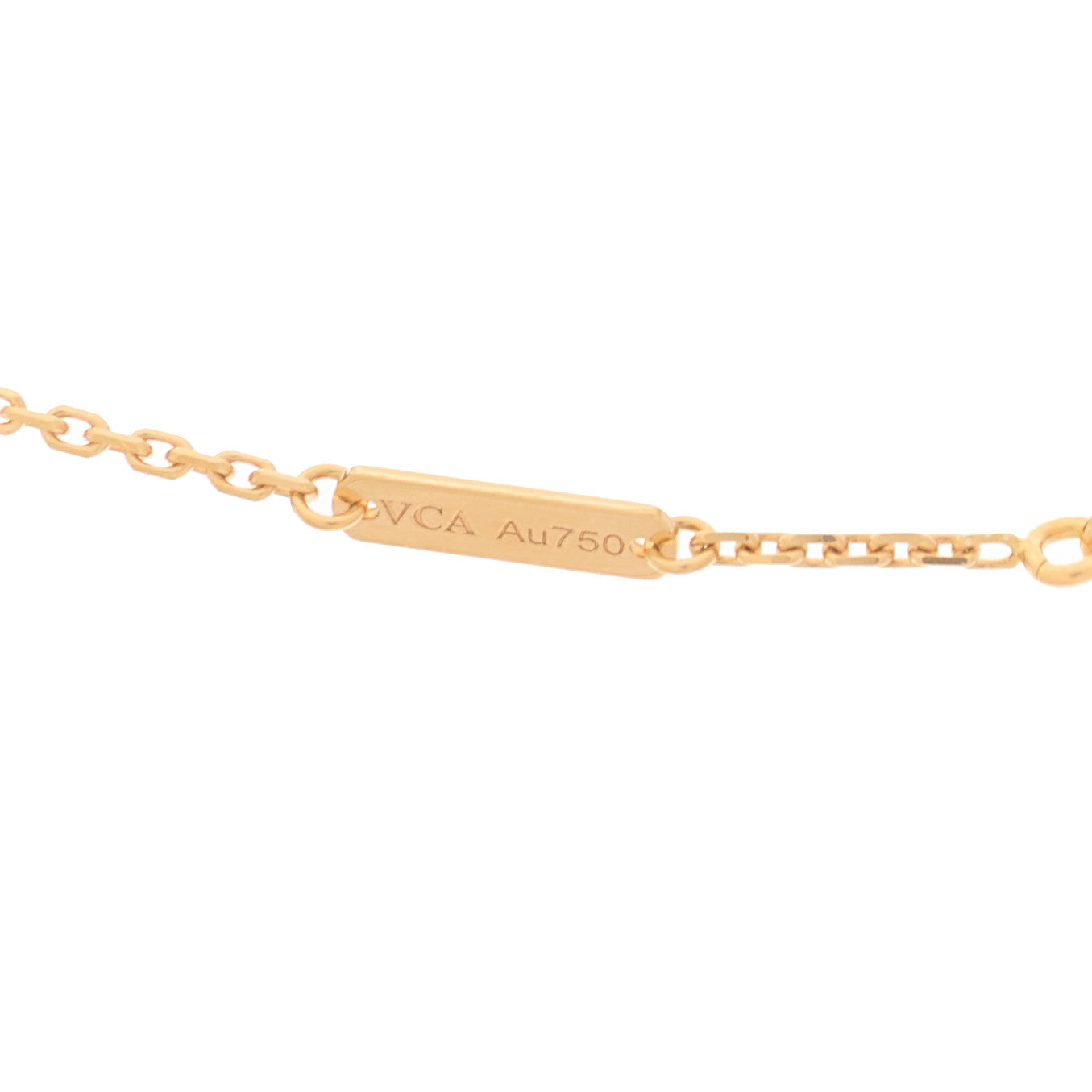 Van Cleef & Arpels 18K Rose Gold Gray Mother of Pearl Vintage Alhambra Pendant Necklace 5 of 7