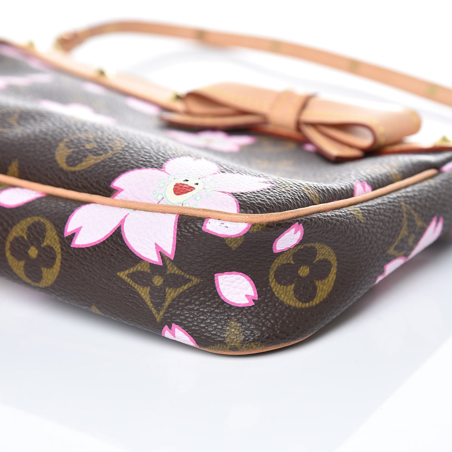 Monogram Cherry Blossom Pochette Accessories Brown