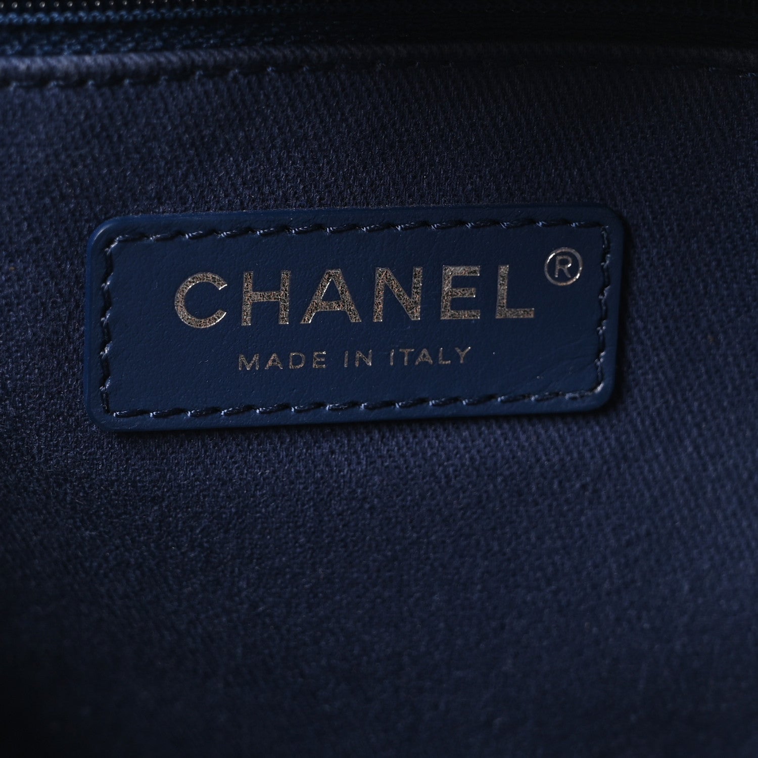 Chanel Mixed Fibers Calfskin Medium Deauville Tote Blue 6 of 10