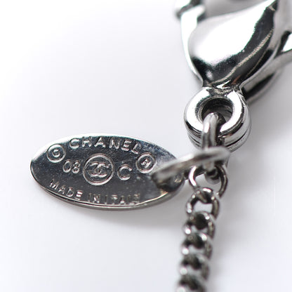 Chanel Ruthenium Locket CC Necklace Silver 6 of 6