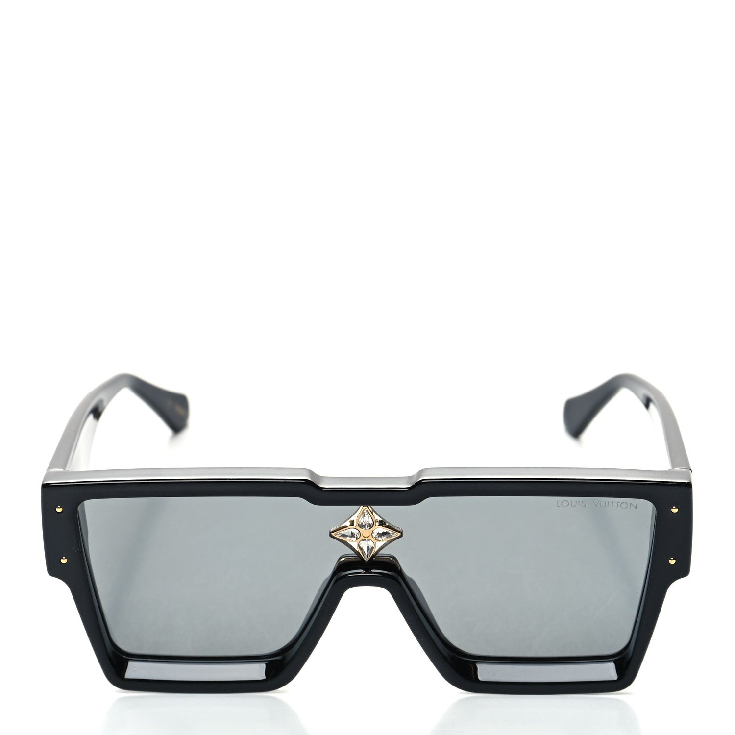 Louis Vuitton Acetate Cyclone Sunglasses Z1578E Black 2 of 9