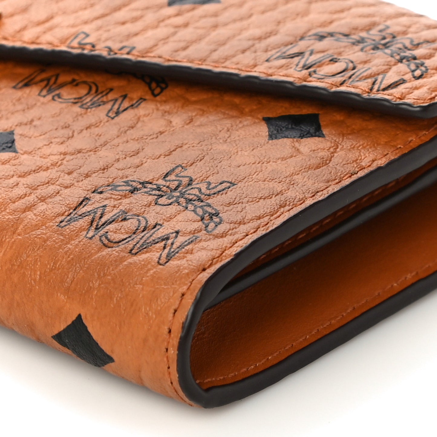 Visetos Large Patricia Wallet On Chain Cognac