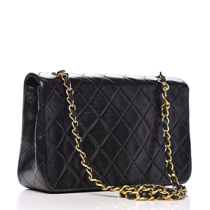 Chanel Lambskin Quilted Small Single Flap Bag Black 3 of 12