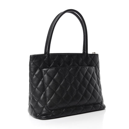 Chanel Caviar Quilted Medallion Tote Black 3 of 12
