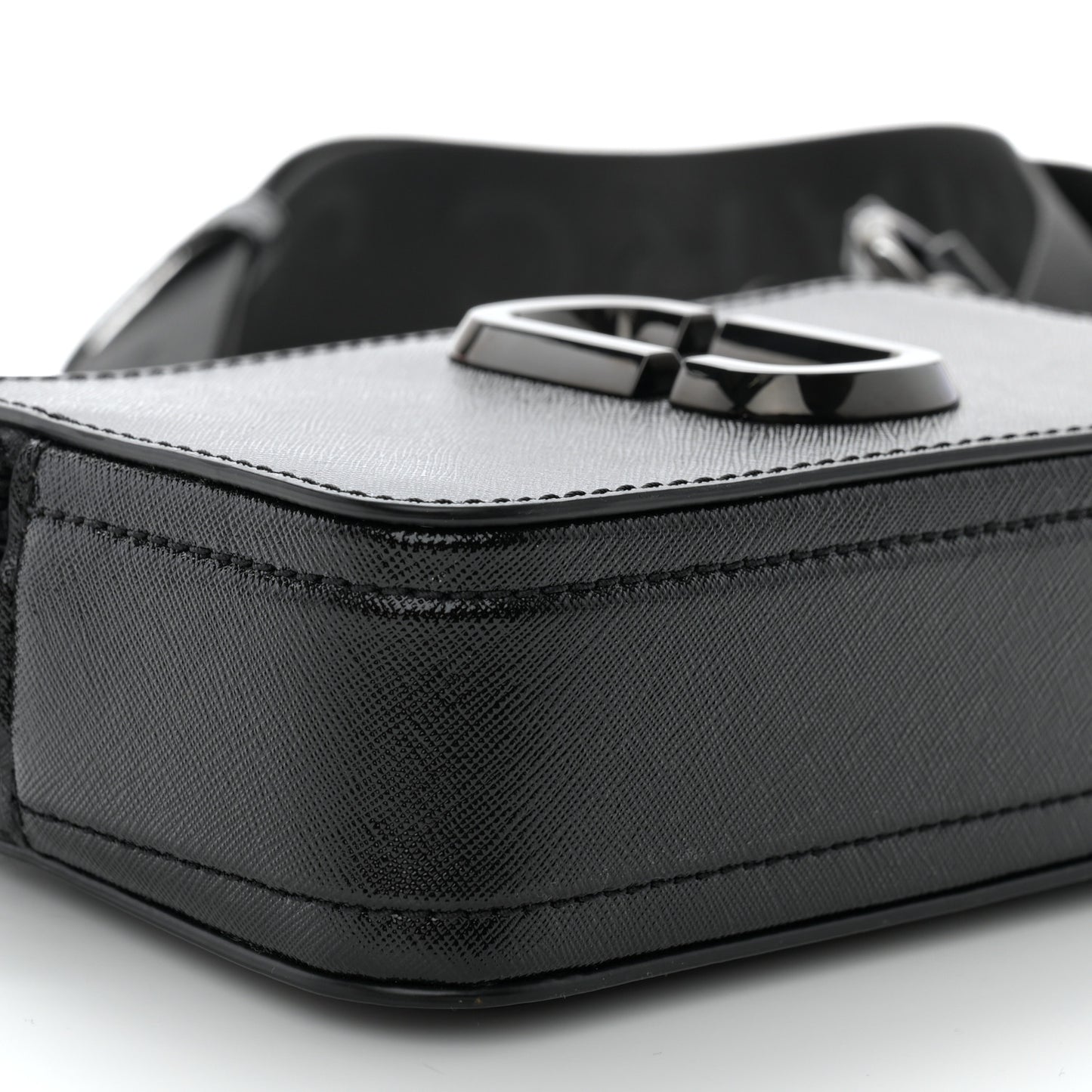 Saffiano Snapshot Camera Bag Black