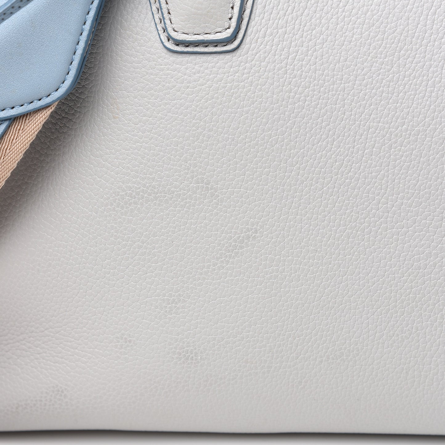 Grained Calfskin Large Milla Tote Whisper Grey