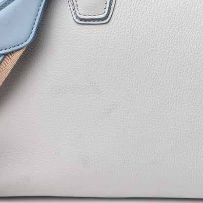 MCM Grained Calfskin Large Milla Tote Whisper Grey 17 of 17