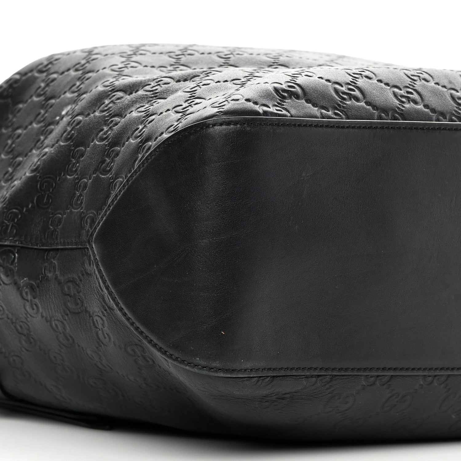 Gucci Guccissima Signature Large Linea A Hobo Black 9 of 18