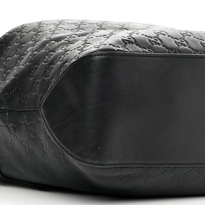 Gucci Guccissima Signature Large Linea A Hobo Black 9 of 18