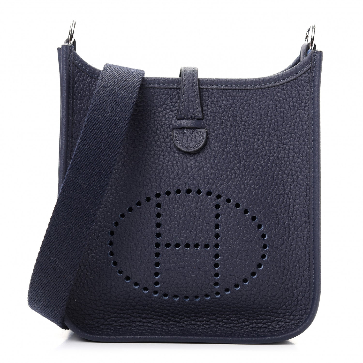 Hermes Taurillon Clemence Evelyne TPM Bleu Nuit 1 of 9
