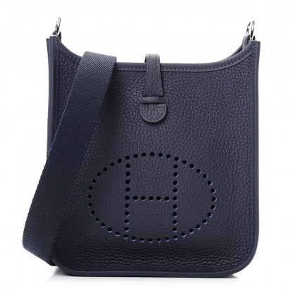 Hermes Taurillon Clemence Evelyne TPM Bleu Nuit 1 of 9