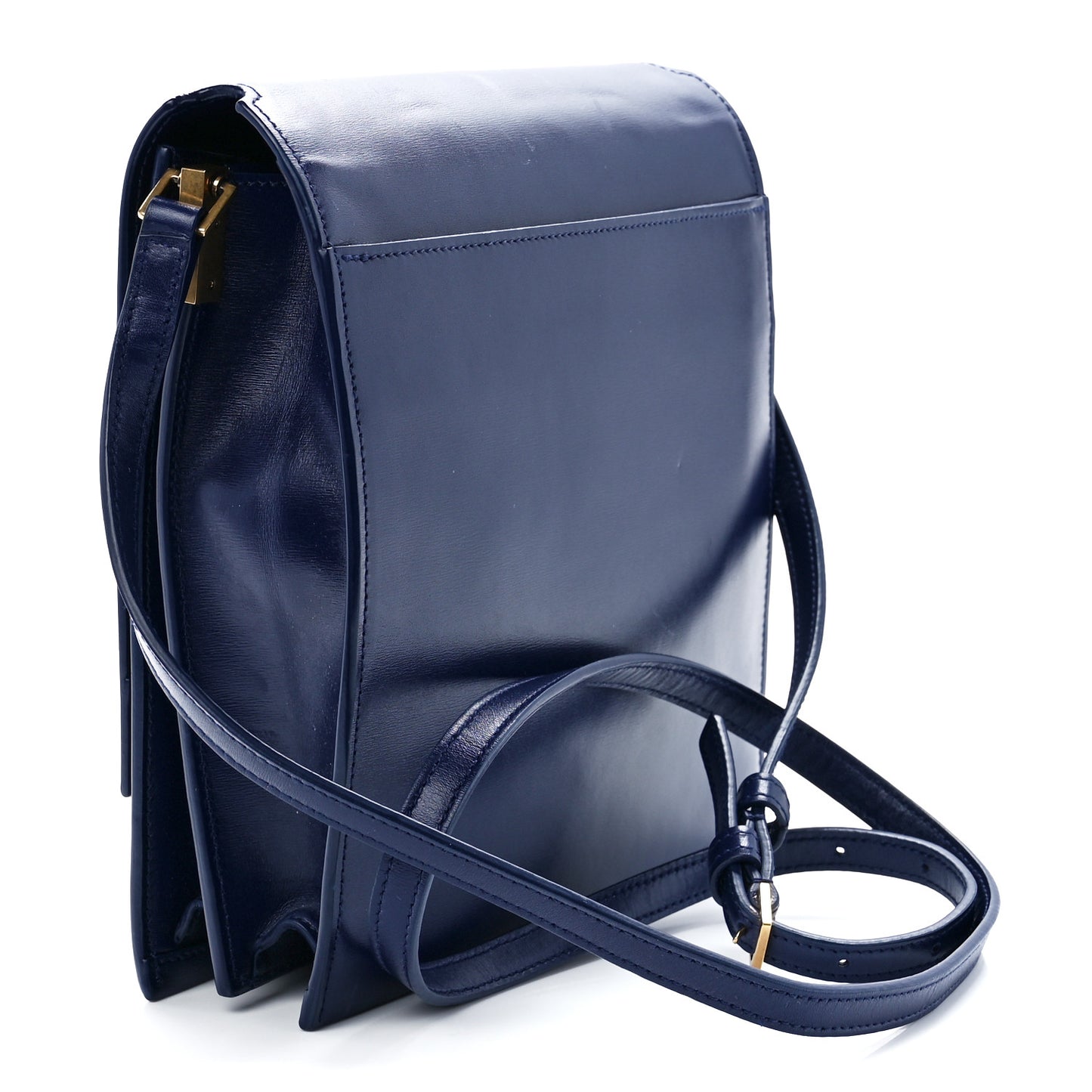 Calfskin Sao Shoulder Bag Saphir