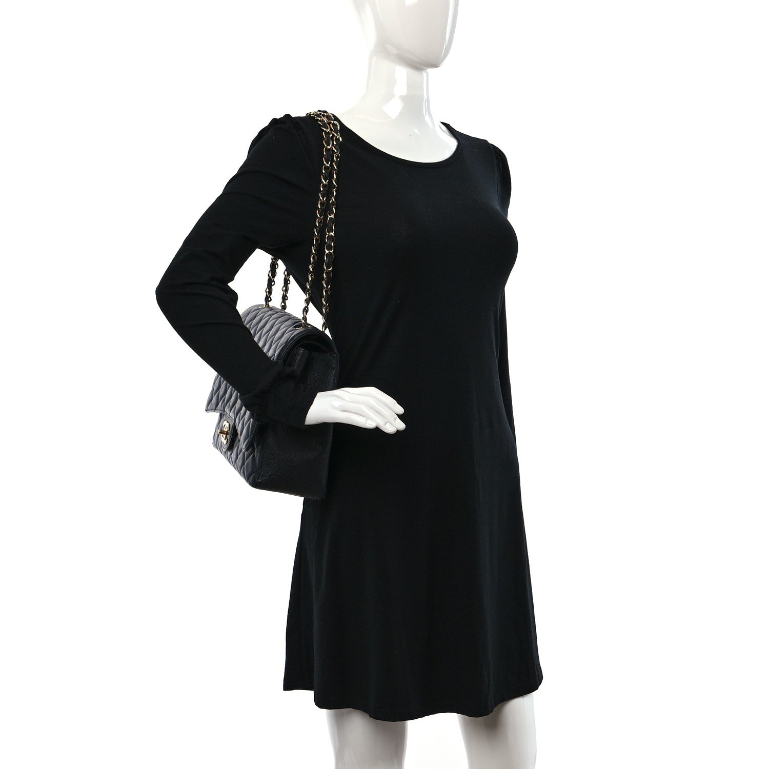 Chanel Caviar Quilted Maxi Double Flap Black 2 of 11