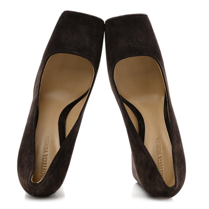 Bottega Veneta Rough Suede Tower Pump 90mm Mule Pumps 39.5 Fondant 2 of 10