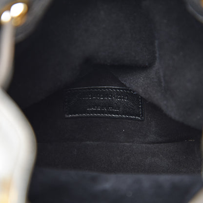 Saint Laurent Metallic Calfskin Small Emmanuelle Bucket Bag Silver 8 of 15