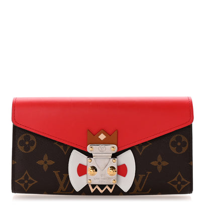 Louis Vuitton Monogram Tribal Mask Sarah Wallet Rouge 1 of 7