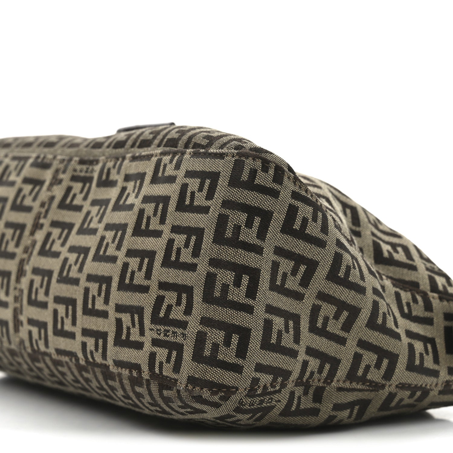 Fendi Zucchino Vitello Baguette Mogano Panna Bruciato 10 of 10