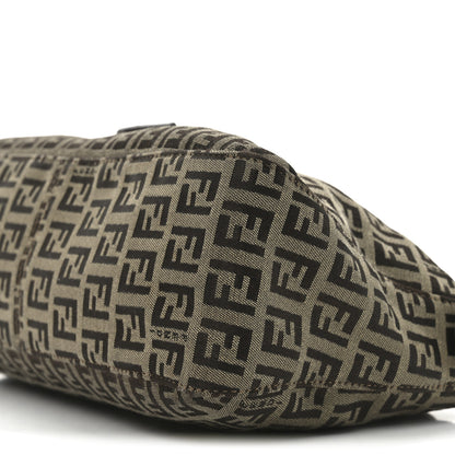 Fendi Zucchino Vitello Baguette Mogano Panna Bruciato 10 of 10