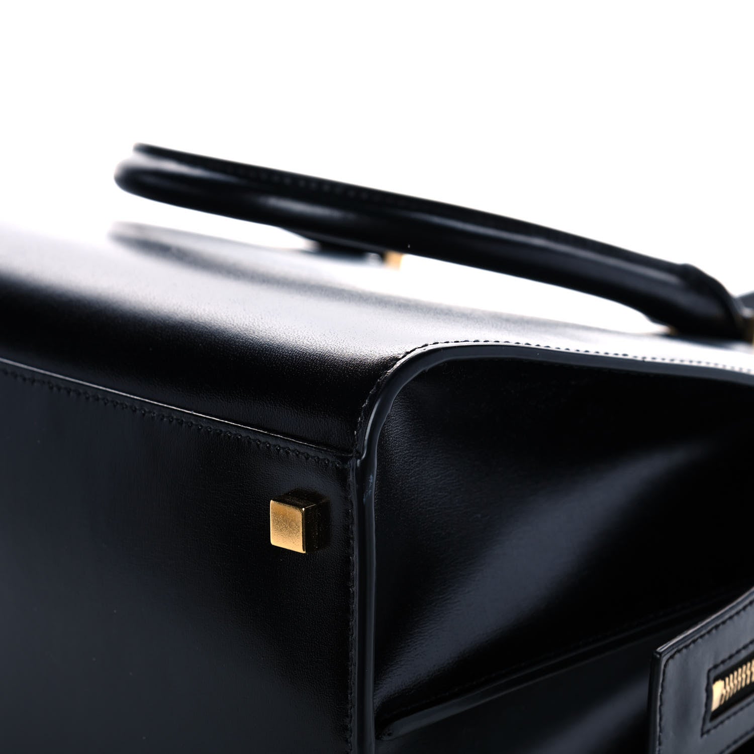 Saint Laurent Shiny Calfskin Medium Uptown Tote Black 12 of 14