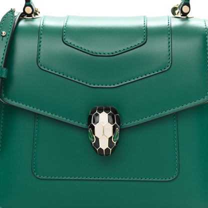 Bulgari Calfskin Serpenti Forever Top Handle Emerald Green 7 of 10