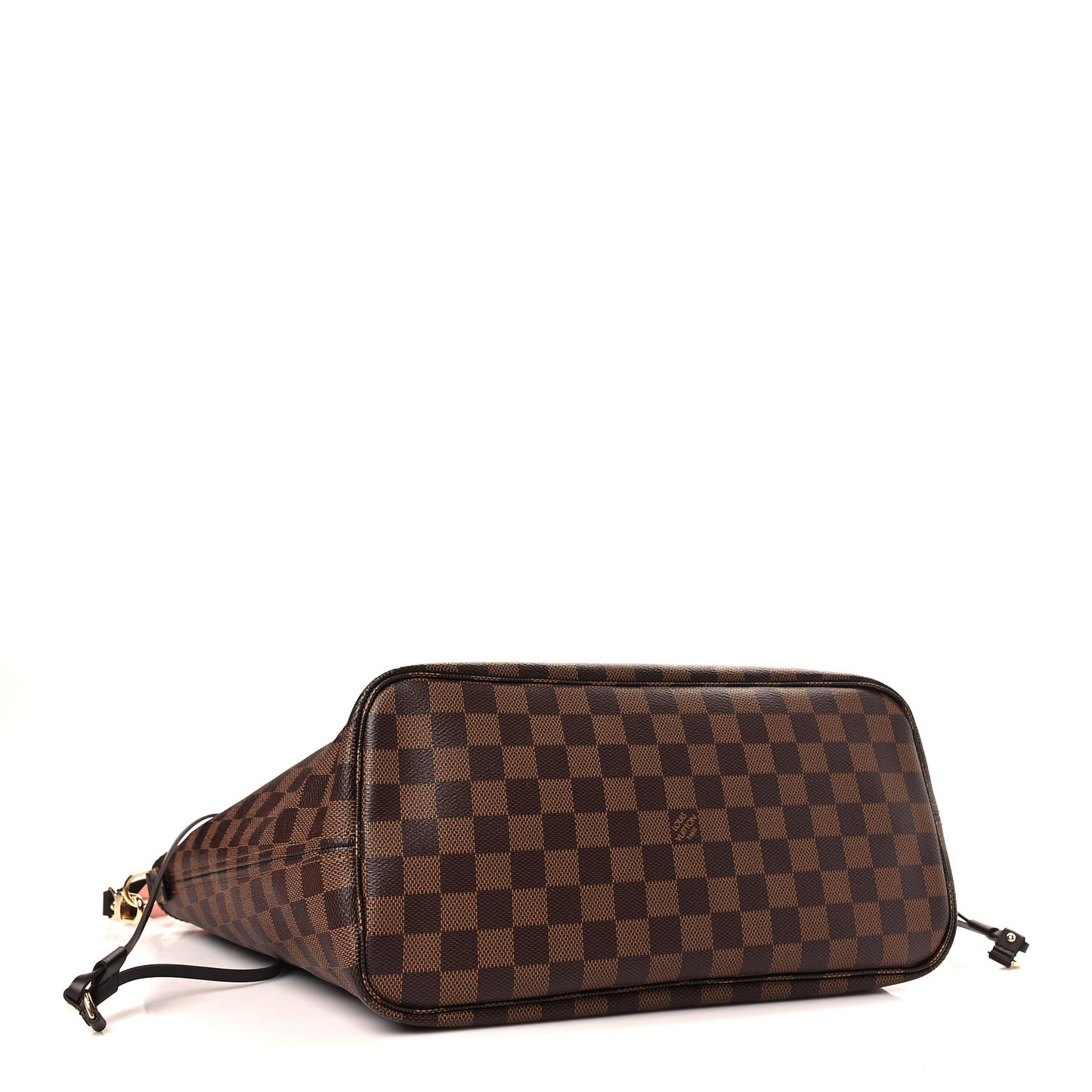Damier Ebene Braided Neverfull MM Pink