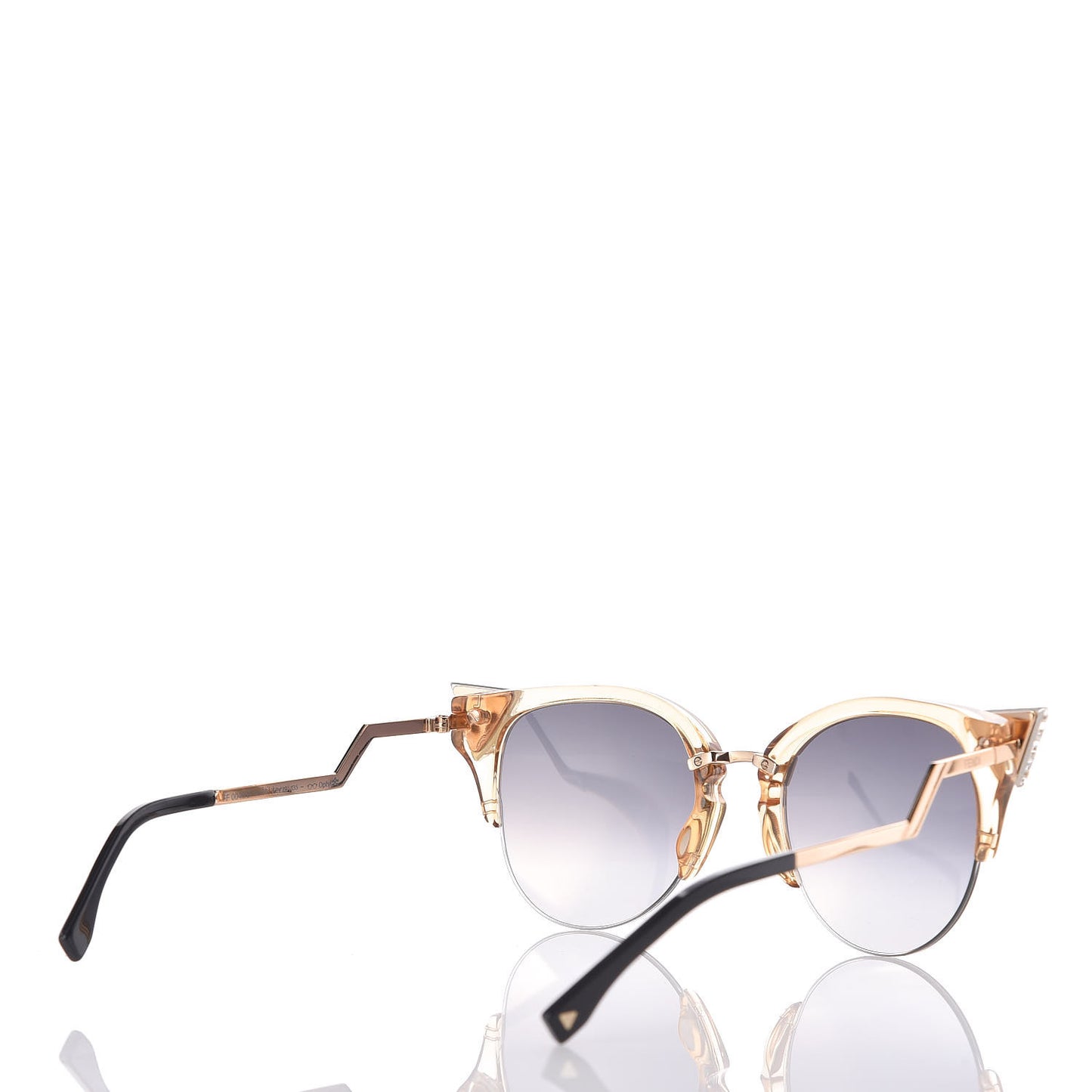 Metal Iridia Cat Eye Sunglasses FF 0041/S Gold
