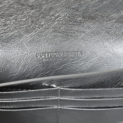Bottega Veneta Metallic Nappa Intrecciato Long Andiamo Top Handle Silver 6 of 10