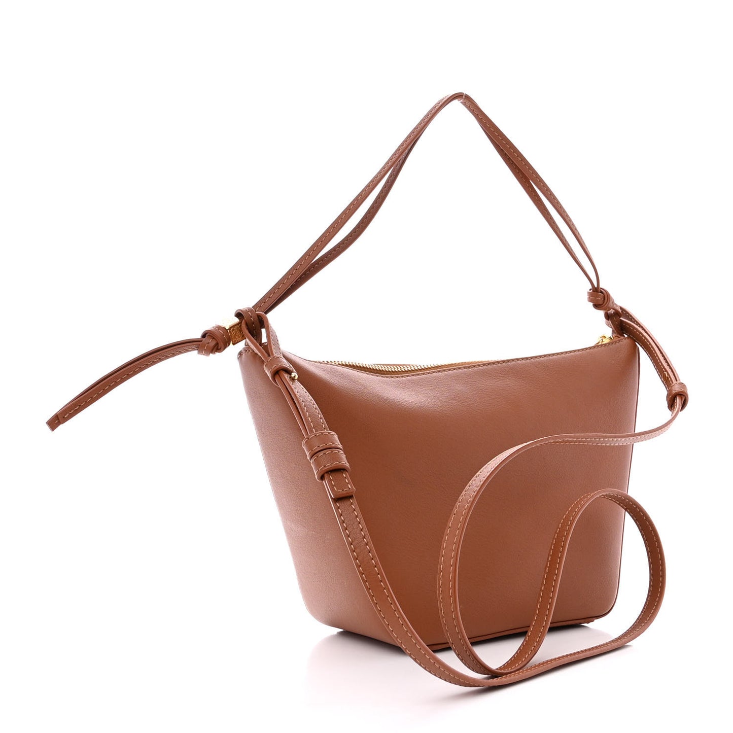 Calfskin Mini Hammock Hobo Tan