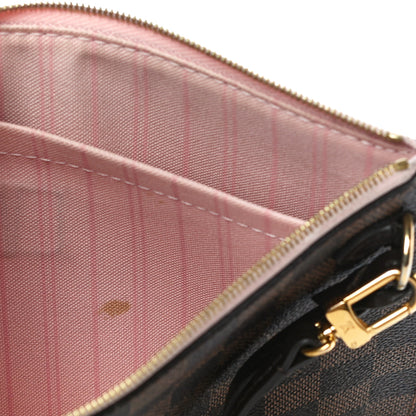 Louis Vuitton Damier Ebene Neverfull MM GM Pochette Rose Ballerine 12 of 13