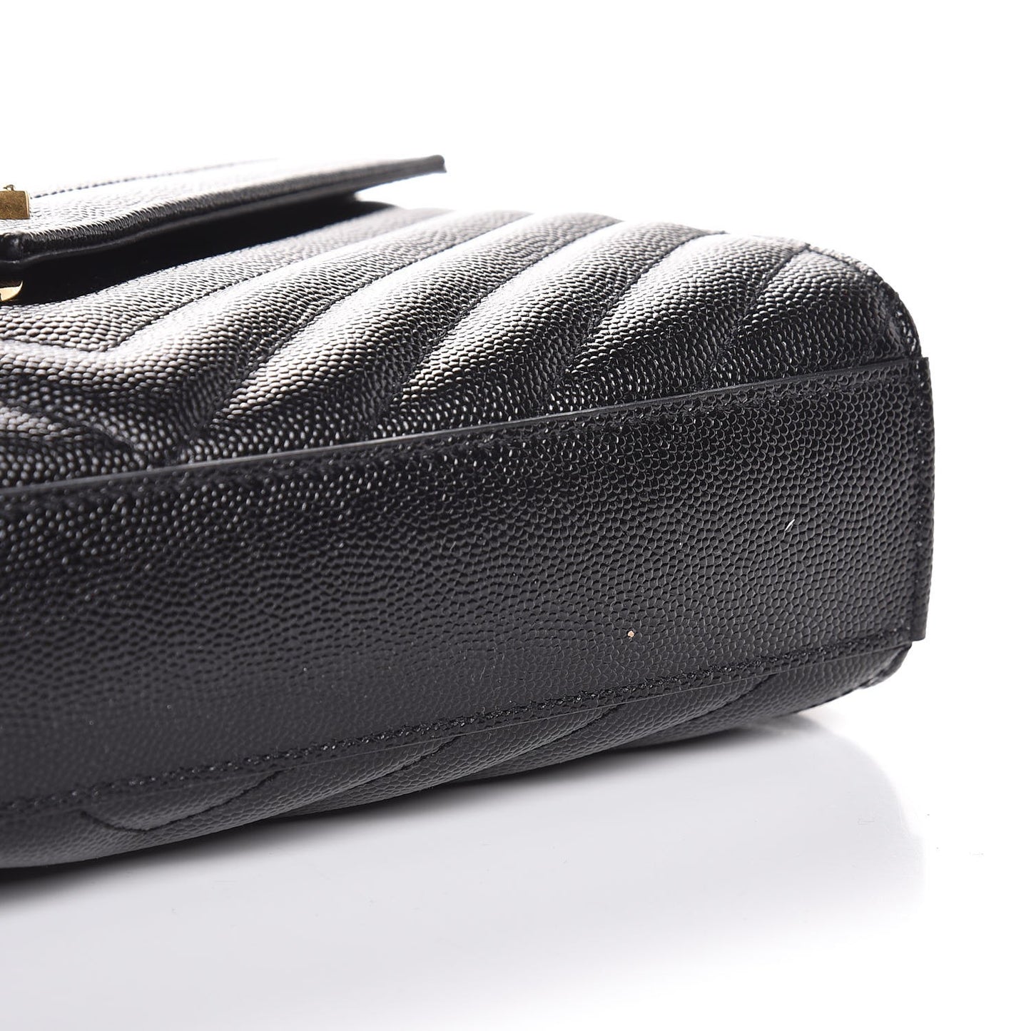 Grain De Poudre Matelasse Chevron Medium Monogram Satchel Black