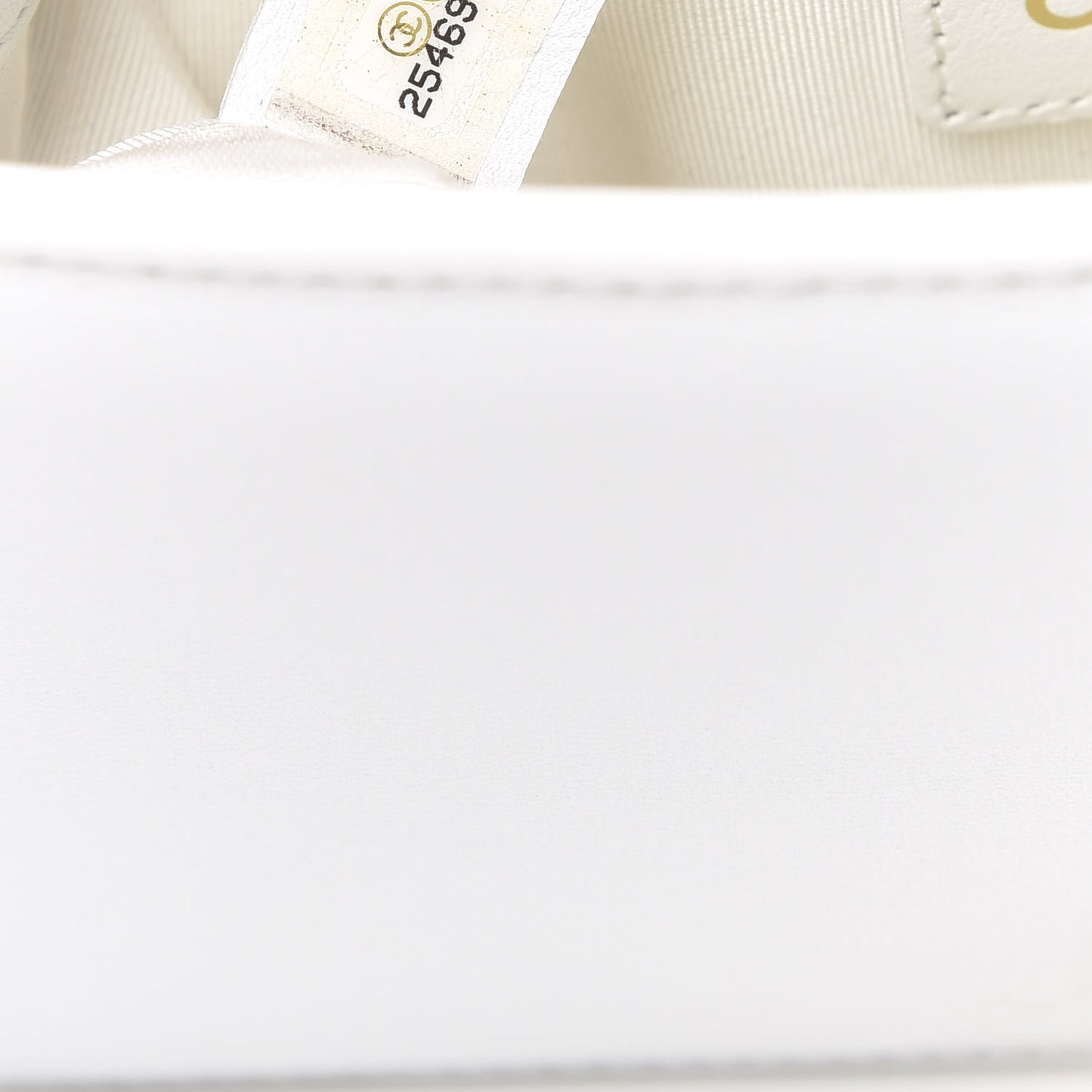 Lambskin Quilted Small Boy Flap White